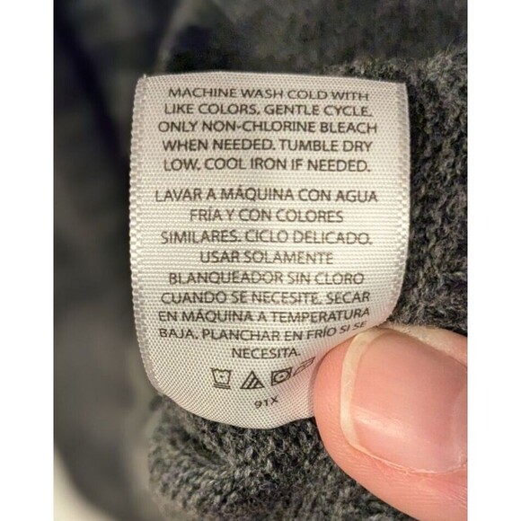 George Quarter Zip Sweater Mens M 38-40 Heather‎ Gray Grandpa Cozy - Picture 7 of 8